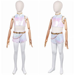 Kinder Mädchen Kpop Demon Hunters Rumi Cosplay Kostüm Halloween Karneval Party Overall Huntrix