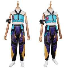 Kinder Mädchen Kpop Demon Hunters Zoey Cosplay Kostüm Halloween Karneval Party Anzug