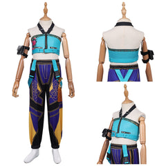 Kinder Mädchen Kpop Demon Hunters Zoey Cosplay Kostüm Halloween Karneval Party Anzug