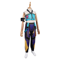 Kinder Mädchen Kpop Demon Hunters Zoey Cosplay Kostüm Halloween Karneval Party Anzug
