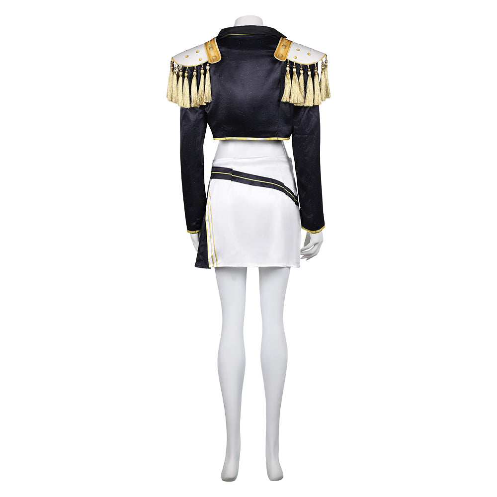 Kinder Mädchen Mila Kpop Demon Hunters Cosplay Kostüm Halloween Karneval Party Outfit