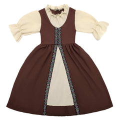 Kinder Mädchen Mittelalterlicher Hof Palast Stil Renaissance Kleid Cosplay Kostüm Outfits Halloween Karneval Anzug