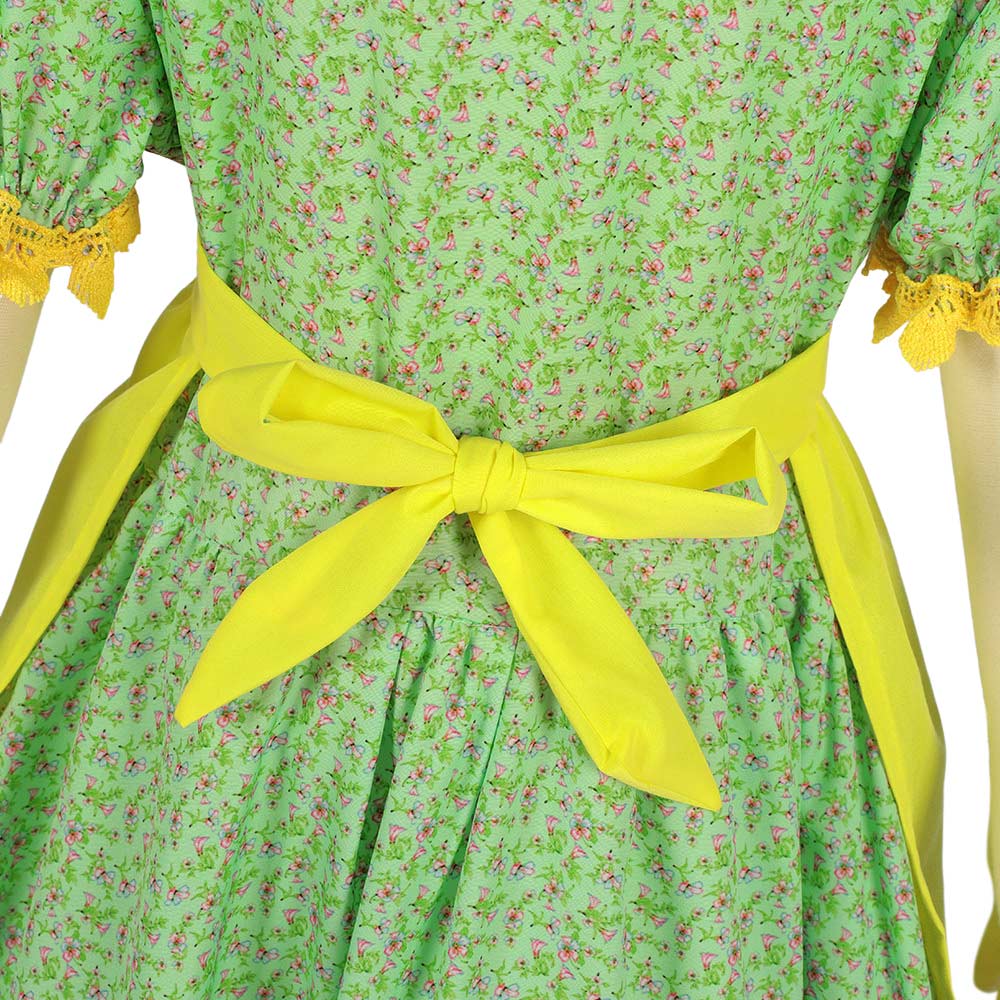 Kinder Mädchen Pionier Kolonial Floral Bürgerkrieg Kleid Cosplay Kostüm Halloween Karneval Party Anzug
