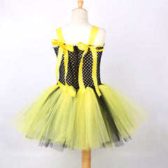 Kinder Mädchen TUTU Kleid Bienenflügel Set Mesh Rock Cosplay Kostüm Outfits Halloween Karneval Anzug