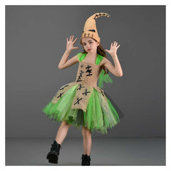 Kinder Mädchen tutu Kleid Oogie Boogie Man The Nightmare Before Christmas Cosplay Kostüm Outfits Halloween Karneval Anzug