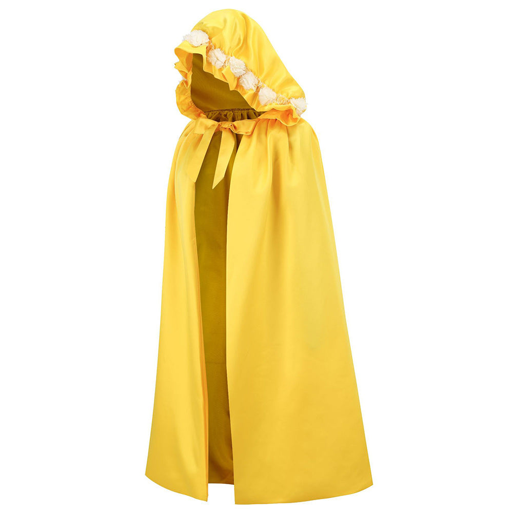 Kinder Mädchen Umhang Belle Cosplay Mantel Kostüm Outfits Halloween Karneval Anzug