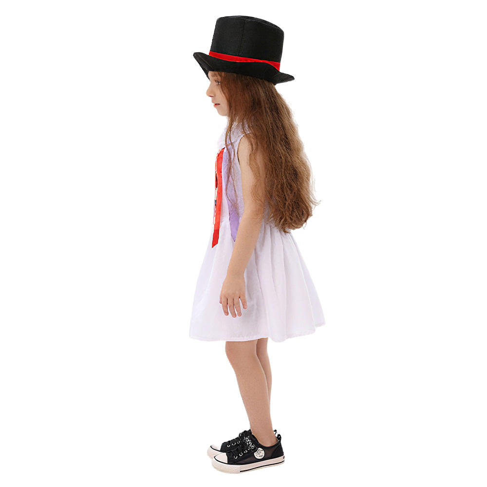 Kinder Mädchen Weihnachten Schneemann Cosplay Kostüm Halloween Karnevalsparty Anzug
