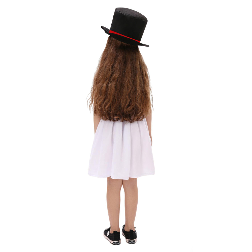 Kinder Mädchen Weihnachten Schneemann Cosplay Kostüm Halloween Karnevalsparty Anzug
