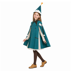 Kinder Mädchen Witch Hat Atelier Coco Cosplay-Kostüm mit spitzem Hut – Halloween- und Karnevals-Party-Outfit