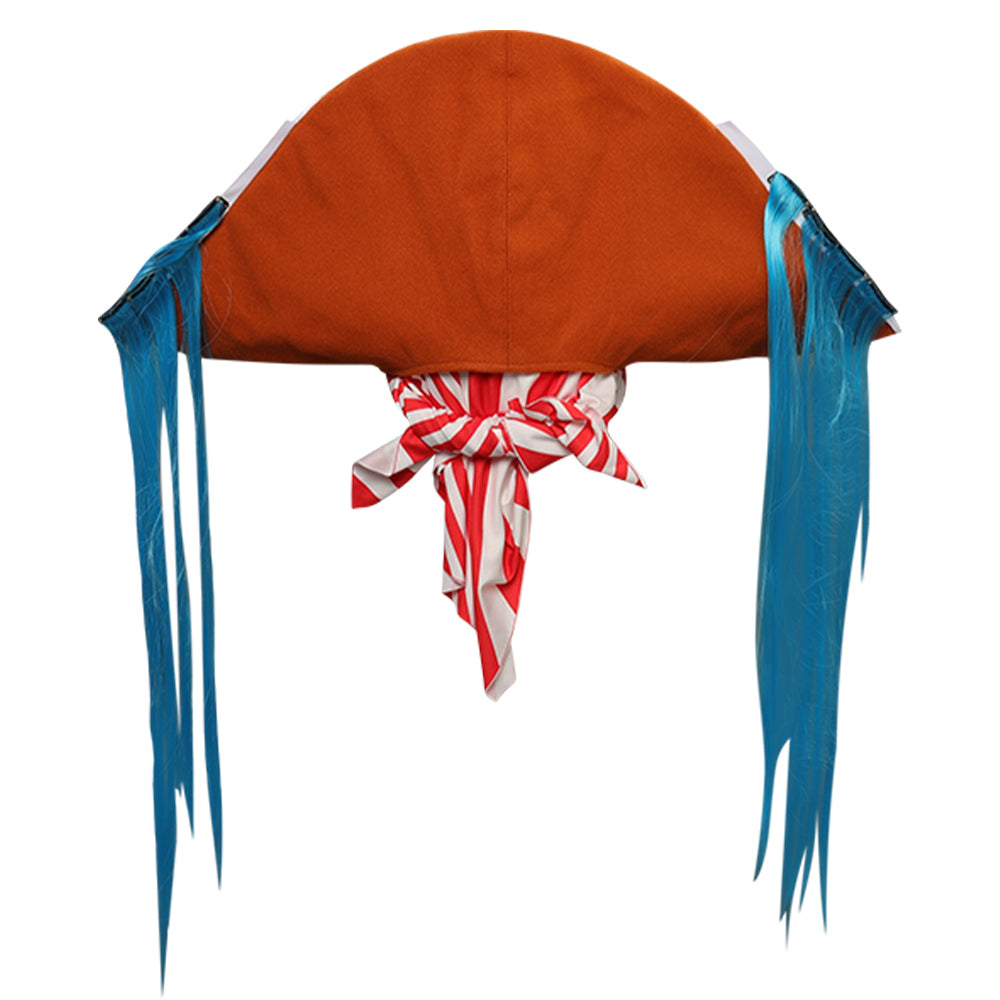 Kinder One Piece Buggy Hut Cosplay Kostüm Halloween Karneval Party Zubehör