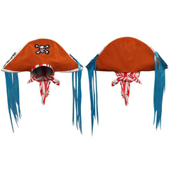 Kinder One Piece Buggy Hut Cosplay Kostüm Halloween Karneval Party Zubehör