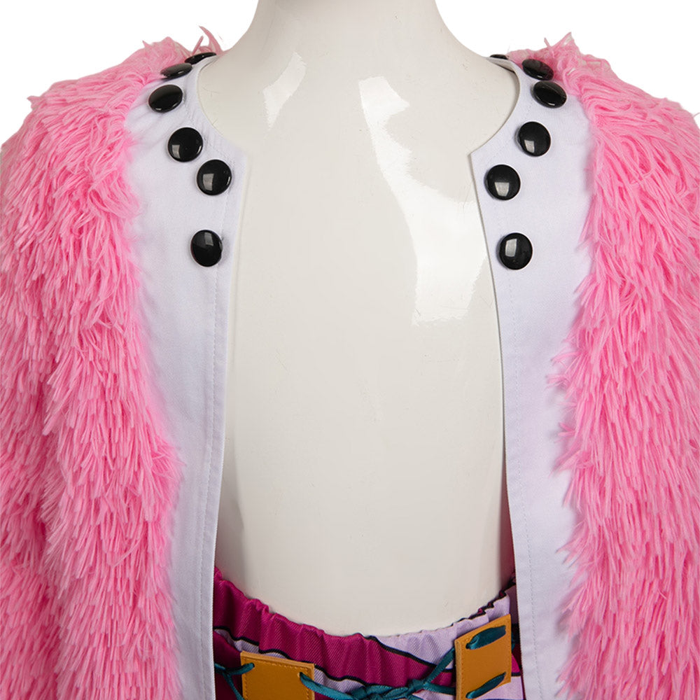 Kinder One Piece Outfit Bösewicht Cosplay Anime Cosplay Doflamingo Cosplay Donquixote Doflamingo Cosplay Kostüm Outfits Halloween Karneval Kostüm