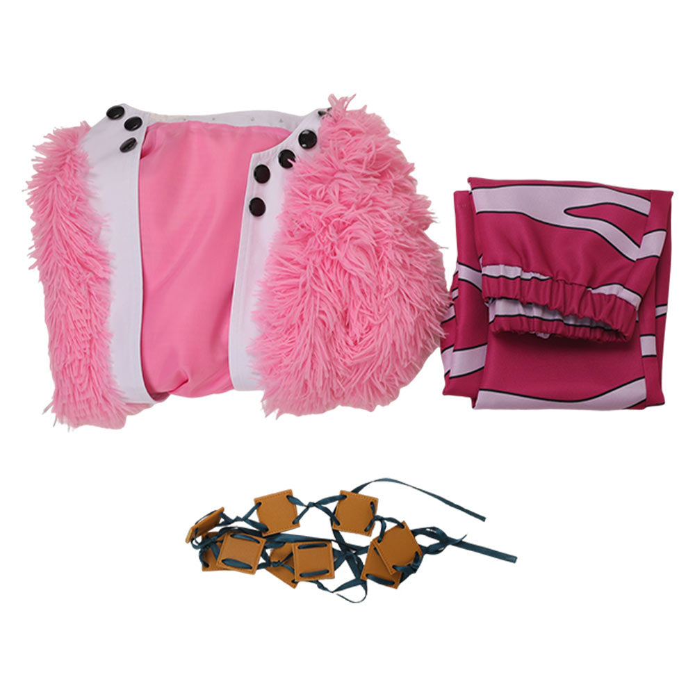 Kinder One Piece Outfit Bösewicht Cosplay Anime Cosplay Doflamingo Cosplay Donquixote Doflamingo Cosplay Kostüm Outfits Halloween Karneval Kostüm