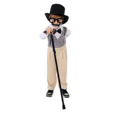 Kinder Opa Gentleman Cosplay Kostüm Outfits Halloween Karneval Anzug