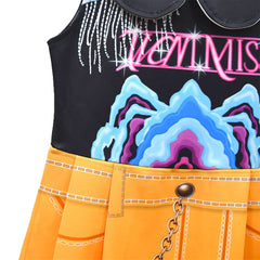 Kpop Demon Hunters Kinder Mädchen Mira Kleid Cosplay Kostüm Halloween Karneval Party Anzug