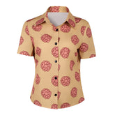 One Piece Damen Shirt Tashigi Cosplay-Kostüm für Halloween Karneval oder Partys