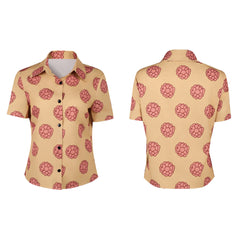 One Piece Damen Shirt Tashigi Cosplay-Kostüm für Halloween Karneval oder Partys