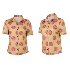 One Piece Damen Shirt Tashigi Cosplay-Kostüm für Halloween Karneval oder Partys