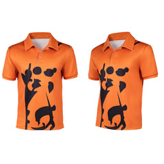 One Piece Herren Sanji orange Top Cosplay-Kostüm für Halloween Karneval Partys