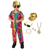 Kinder Halloween-Kostüm-Set im Punk-Stil für Schulaufführungen