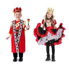 Kinder Poker Königinnenkleid König Halloween Karneval Märchenkostüme