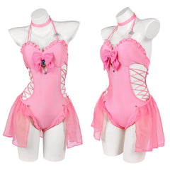 Super Mario Damen Badeanzug Cosplay-Kostüm für Halloween, Karneval oder Partys Prinzessin Peach