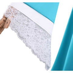 Super Mario Kinder Mädchen Blau Kleid Rosalina-Cosplay-Kostüm für Halloween, Karneval und Partys