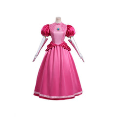 Super Mario Kleid für Mutter und Tochter Cosplay-Kostüm für Halloween, Karneval oder Partys: Prinzessin Peach