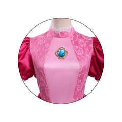 Super Mario Kleid für Mutter und Tochter Cosplay-Kostüm für Halloween, Karneval oder Partys: Prinzessin Peach