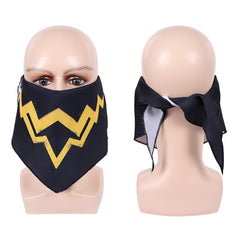 Super Mario schwarz Bowser Jr. Cosplay-Maske Halloween Karnevalskostüm-Accessoires
