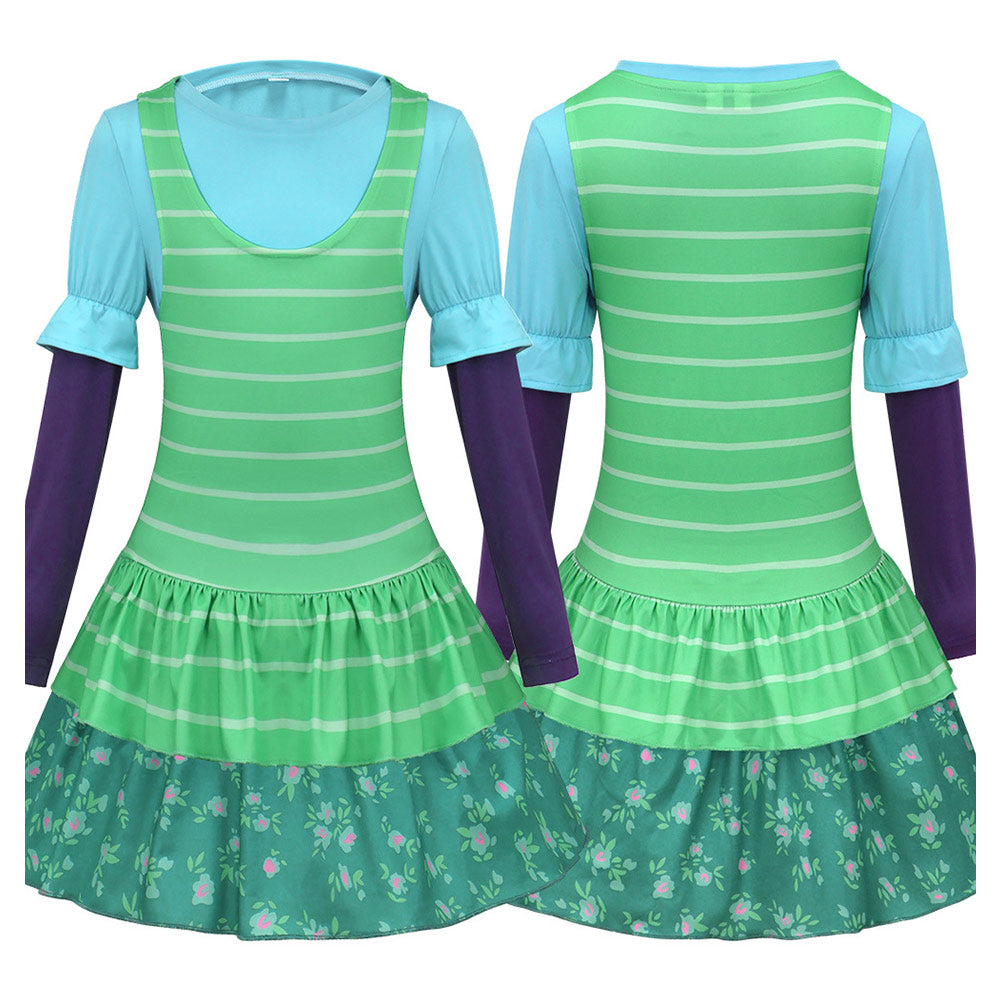 Toy S Kinder Mädchen Kleid Bonnie-Cosplay-Kostüm für Halloween, Karneval und Partys