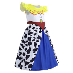 Toy Story Kinder Mädchen Kleid Cosplay-Kostüm für Halloween, Karneval und Partys – Jessie