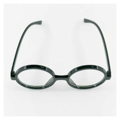 Vintage Runde Zauberer Brille mit weißen Gläsern Perfekt für Wizard Cosplay und Halloween Outfits