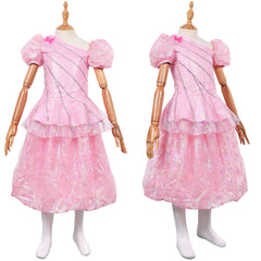 Wicked Kinder Mädchen rosa Glinda Kleid Cosplay Kostüm Halloween Karneval Anzug Party Kleid