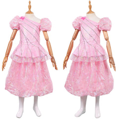 Wicked Kinder Mädchen rosa Glinda Kleid Cosplay Kostüm Halloween Karneval Anzug Party Kleid