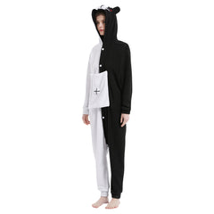 Danganronpa Monokuma Schlafenanzug Pajama Erwachsene Sleepwear Pyjamas für Alltag
