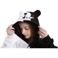 Danganronpa Monokuma Schlafenanzug Pajama Erwachsene Sleepwear Pyjamas für Alltag