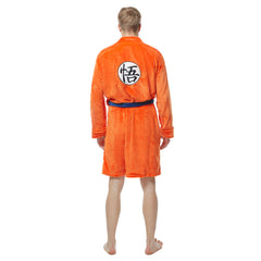 Bademantel Dragon Ball Cosplay Son Goku Kostüm Schlafanzug Plüsche Robe Mantel Erwachsene Pajamas