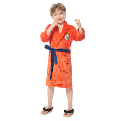 Bademantel Dragon Ball Cosplay Son Goku Kostüm Schlafanzug Plüsche Robe Mantel Erwachsene Pajamas