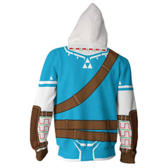 Legend of Zelda Link Hoodie Pullover mit Kaputze Jacke mit Reißverschluss Erwachsene 3D Druck - Karnevalkostüme