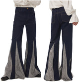 Herren 1970er Disco Retro Vintage Schlaghose Halloween Karneval Hosen