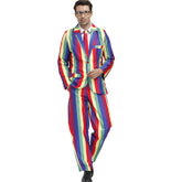 Konfetti Anzug gestreift Confetti Suit bunt Karneval Outfits