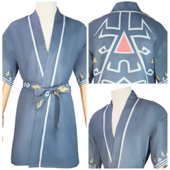Herren Bademantel Mantel Gürtel Outfits Halloween Karneval Anzug