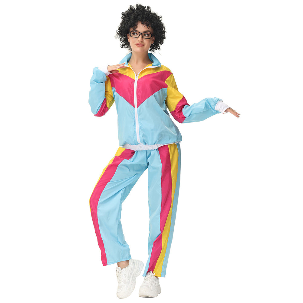 Retro Vintage Hip-Hop Disco Cosplay Kostüm Outfits Halloween Karneval Anzug