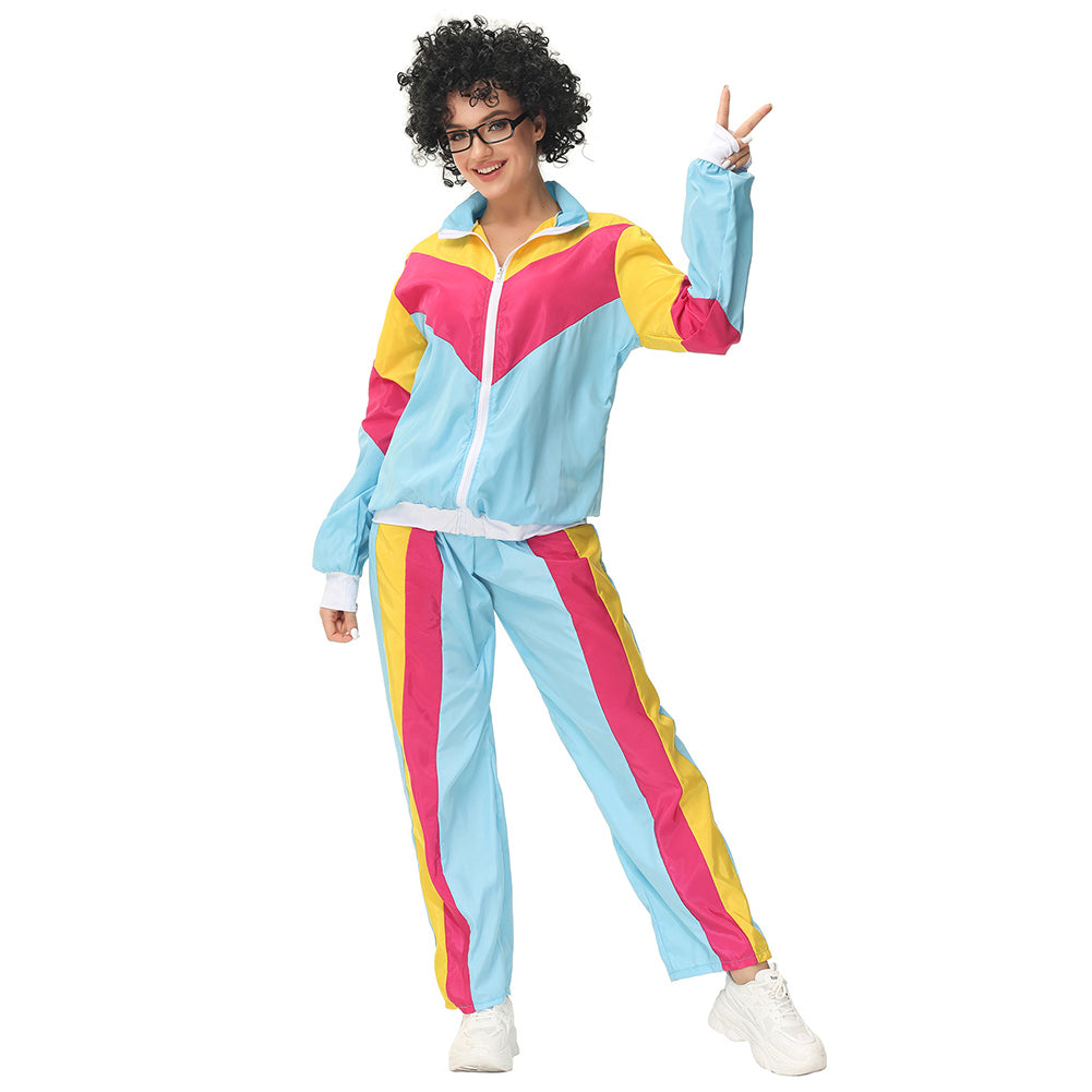 Retro Vintage Hip-Hop Disco Cosplay Kostüm Outfits Halloween Karneval Anzug