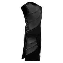 Herren Mittelalterlich Weste GoT Schnürung Ärmellos Halloween Pirat Cosplay Kostüm Steampunk Viktorianisch Vest