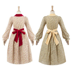 Mittelalter Retro-Blumenkleid Kostüm für Halloween Festival Kleid