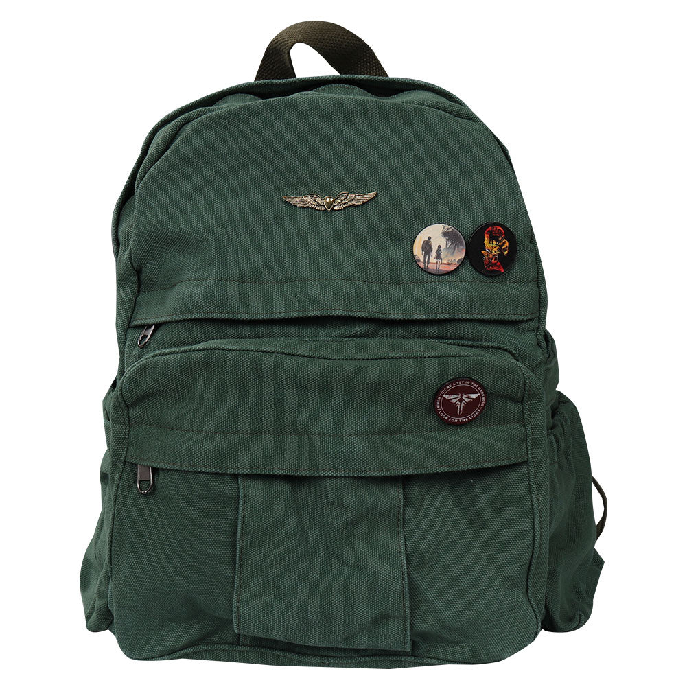 Erwachsene Unisex The Last of Us Ellie Cosplay grün Rucksack Schulrucksack Stundenten Rucksack