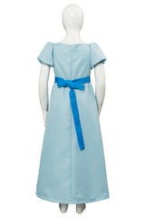 Kinder Mädchen Neverland Peter Pan Nimmerland Wendy Darling Kleid Cosplay Kostüm Blau