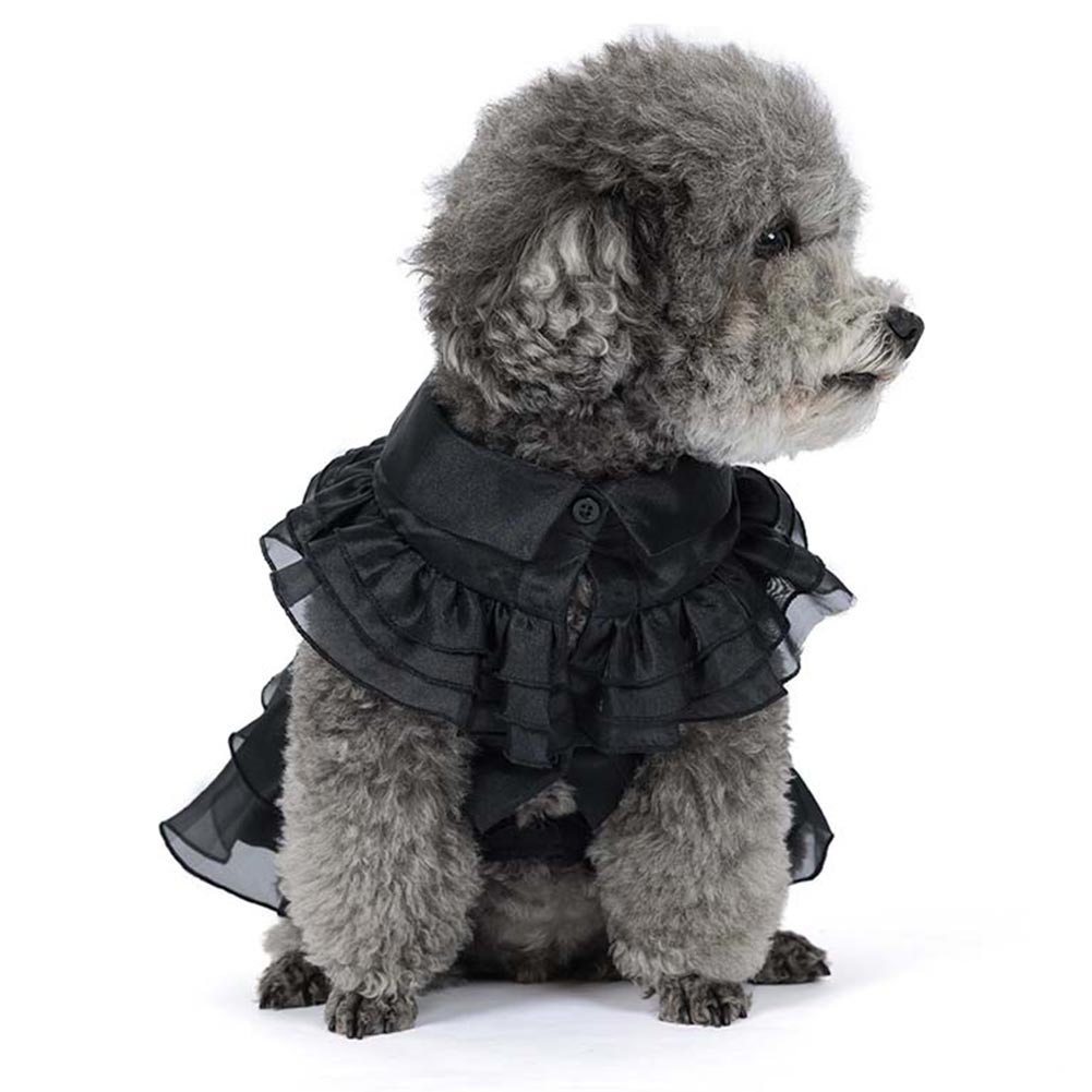 Wednesday Adams Cosplay Kostüm Outfits Halloween Karneval Anzug für Haustier Katze Hund